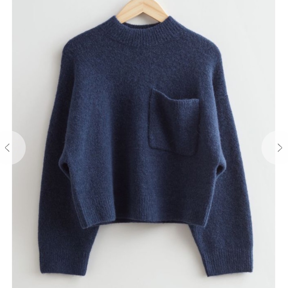 & Other Stories Chest Pocket Sweater